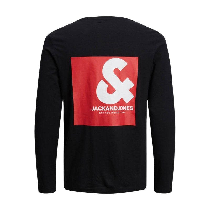 Jack & Jones Boys' Black T-Shirt: Casual Crew Neck Tee, 100% Cotton, for Kids