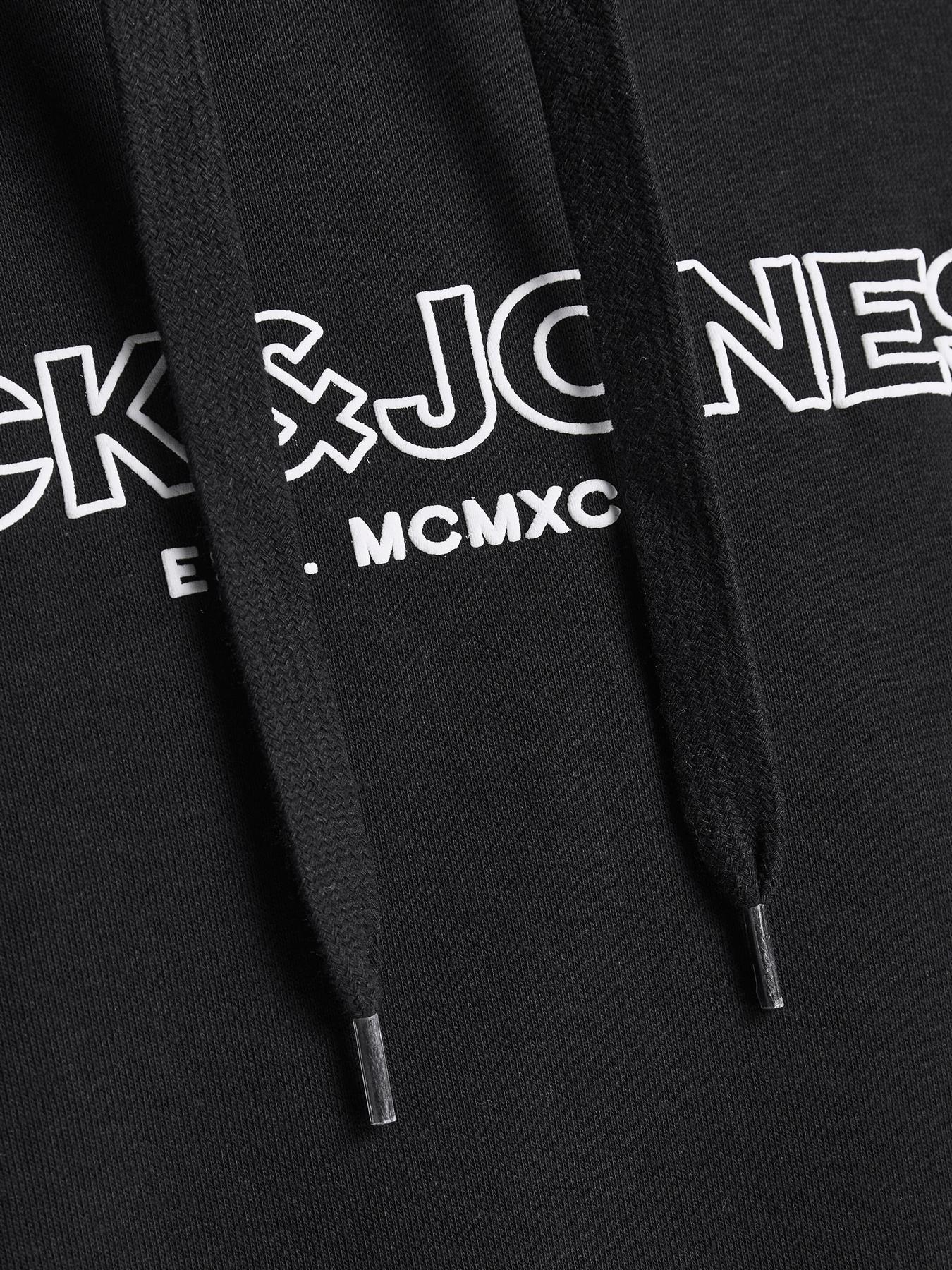 Jack & Jones Mens 'Bank' Hoody in Black