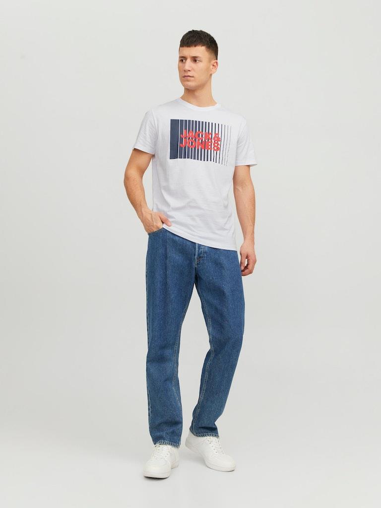 Jack & Jones Mens 'Crop' T-Shirt in White