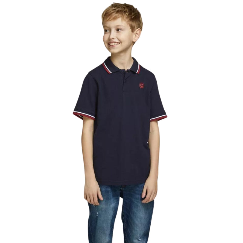 Jack & Jones Boys Pique Polo T-Shirts Short Sleeve Casual Summer Holiday Tee Tops