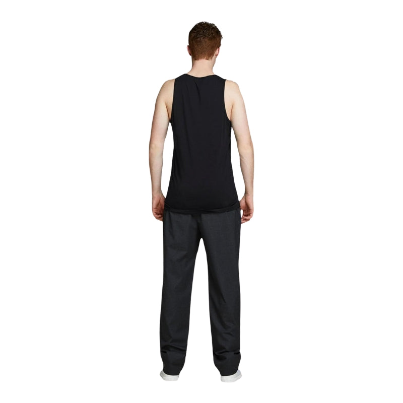 Jack & Jones Men's Sports Vest: Plain Tank Top 2-Pack Multipack, UK Sizes S to 2XL