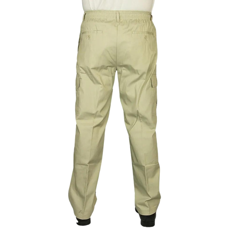 New Carabou Rugby Cargo Combat Trousers Casual Pants Elasticated Waist Sizes 32 to 48