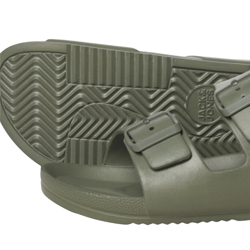 Men's Slide Sandals with Two Adjustable Straps, Suitable for Indoor and Outdoor Use, Available in Sizes 6UK to 12UK