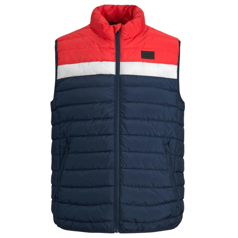 Jack & Jones Men's Lightweight Quilted Bodywarmer Gilet Padded Sleeveless Jacket