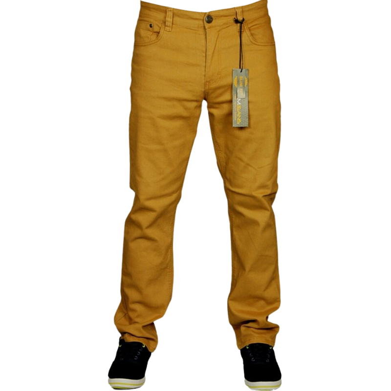 Brand New with Tags: KAM Stretch Chinos Jeans, Straight Leg, Available in 8 Colors - Black, Grey, White, Navy, Ink.