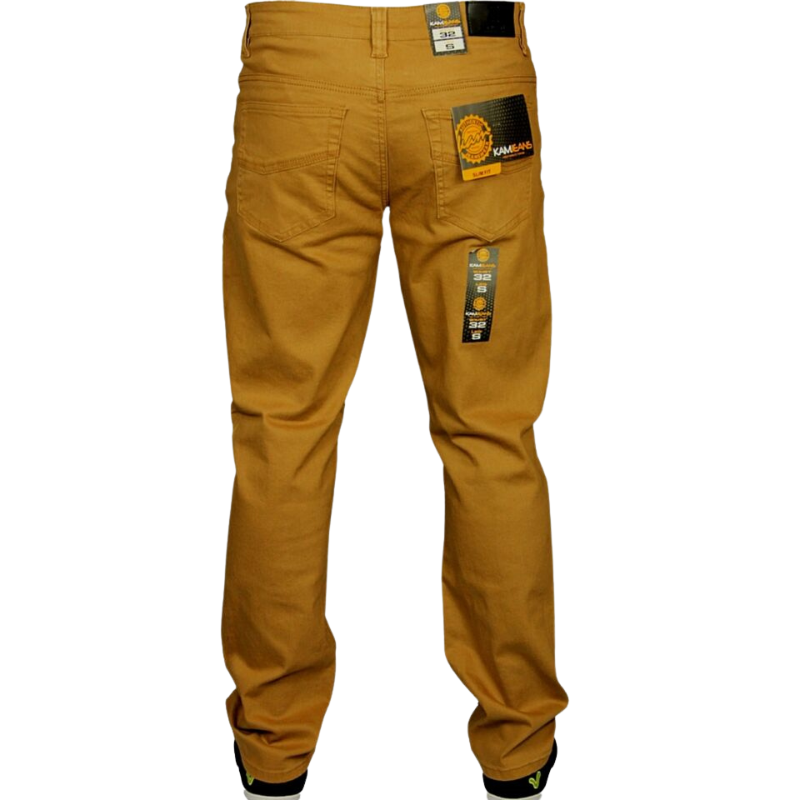 Brand New with Tags: KAM Stretch Chinos Jeans, Straight Leg, Available in 8 Colors - Black, Grey, White, Navy, Ink.