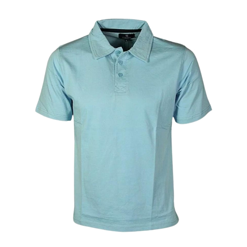 Carson Men's Polo Shirts Classic 100% Cotton Plain-Colored Smart Sports Tees in Sizes M-2XL