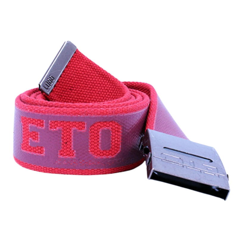 ETO Men's Designer Canvas Belt with Adjustable Buckle, One Size Fits All, Perfect for Jeans