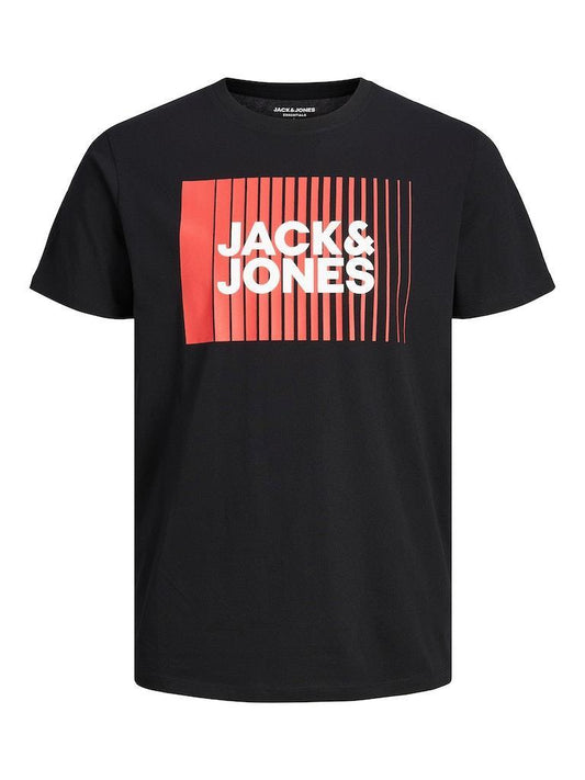 Jack & Jones Mens 'Crop' T-Shirt in Black - VR2 Clothing