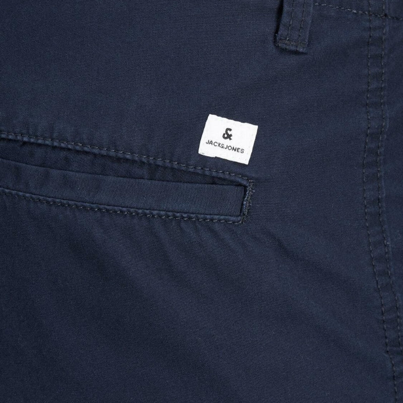 Comfort Fit Cargo Shorts: Jack & Jones Men's Knee-Length Cotton Casual Half Pants