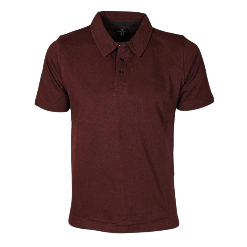 Carson Men's Polo Shirts Classic 100% Cotton Plain-Colored Smart Sports Tees in Sizes M-2XL