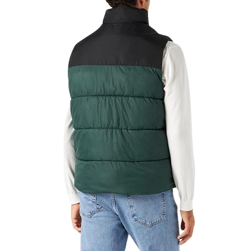 Jack & Jones Men's Hooded Quilted Body Warmer Sleeveless Jacket