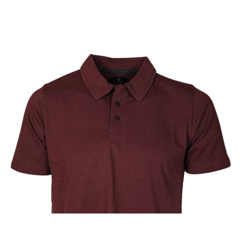 Carson Men's Polo Shirts Classic 100% Cotton Plain-Colored Smart Sports Tees in Sizes M-2XL