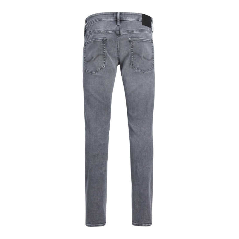 Jack & Jones Glenn Slim-Fit Men's Distressed Jeans: Button Fly Cotton Stretch Denim