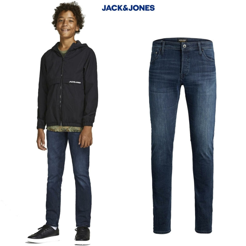 Jack & Jones Juniors Boys Puffer Jacket: Hooded Neckline, Multiple Pockets, Zipper Closure