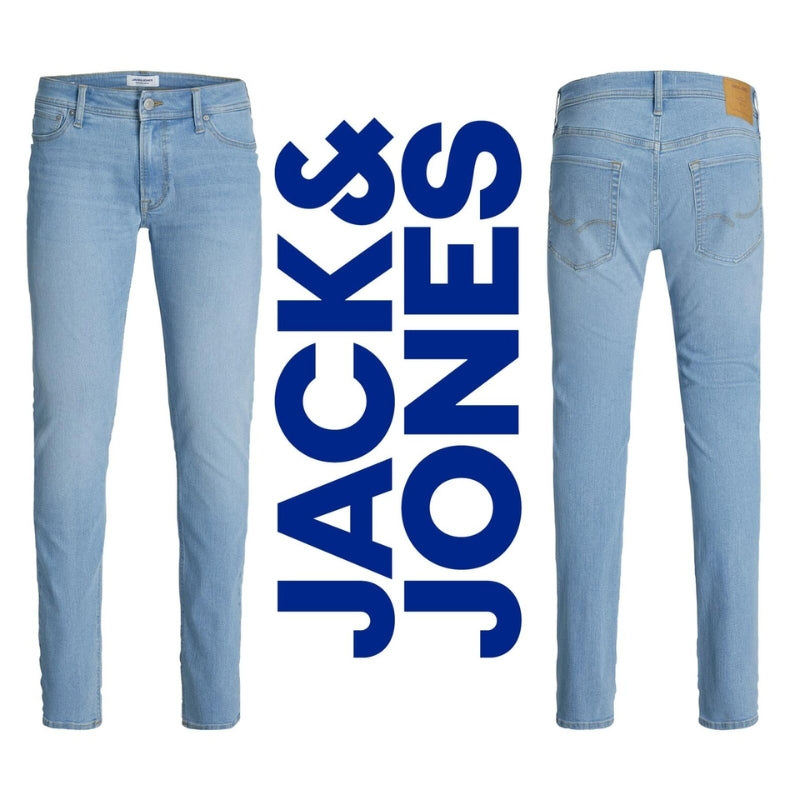 Jack & Jones Men's Tapered Fit Jeans Stretchable Trouser Denim Pants for Men