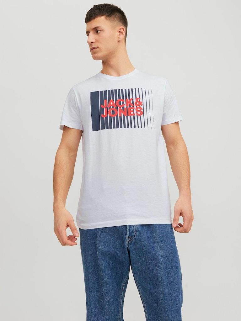 Jack & Jones Mens 'Crop' T-Shirt in White