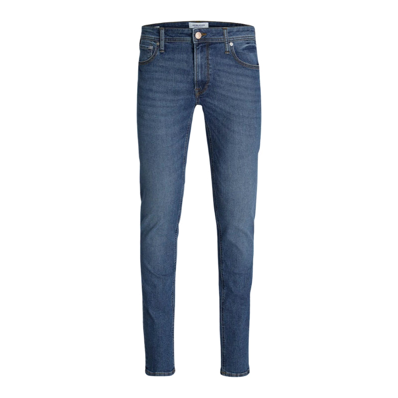 Jack & Jones Men's Blue Skinny Fit Denim Jeans: Zip Fastening, Available in Sizes 30W-38W