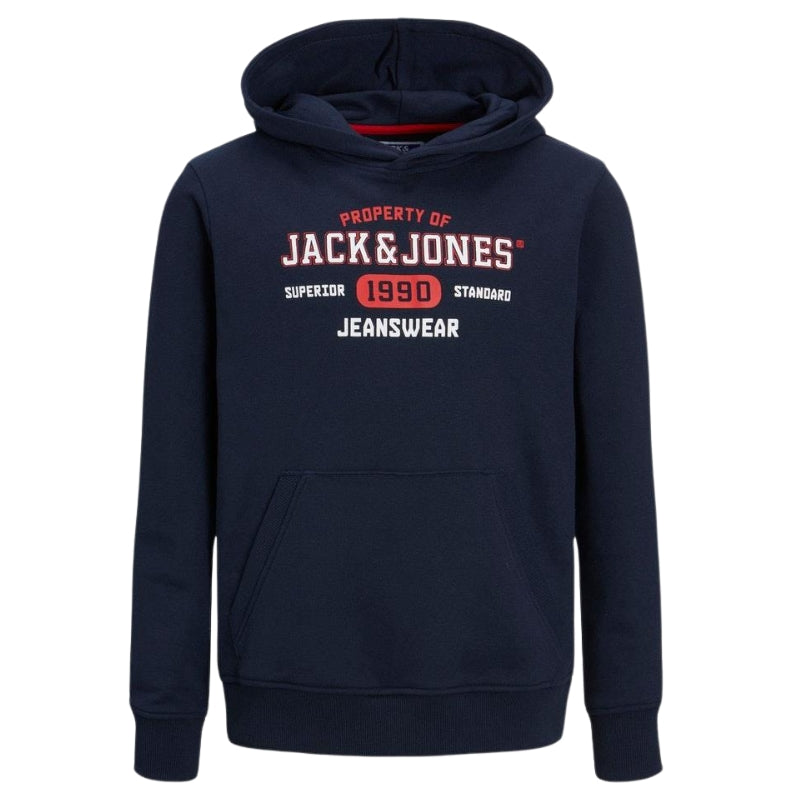 Jack & Jones Boys Hoodies Kids Pullover Sweatshirt with Logo Design