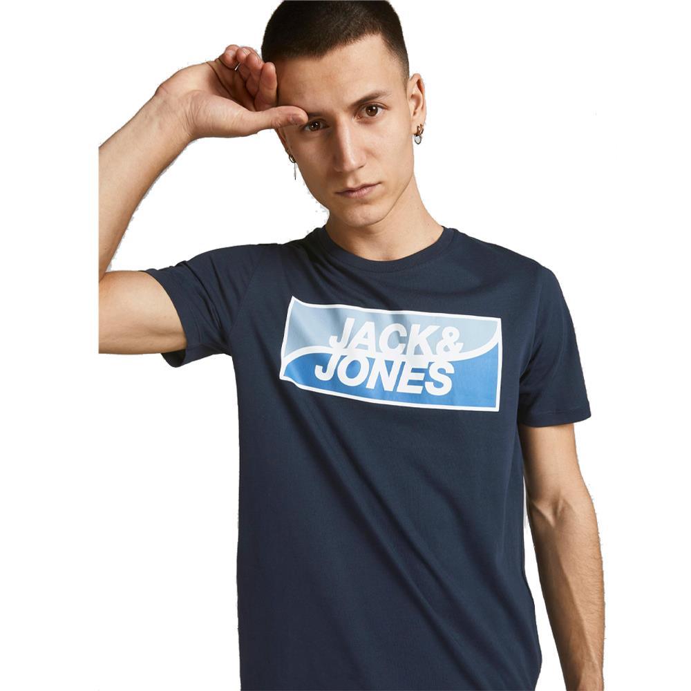 Jack & Jones Mens 'Fly' T-Shirt in Navy - VR2 Clothing