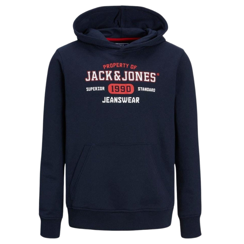 Jack & Jones Boys Hoodies Kids Pullover Sweatshirt with Logo Design