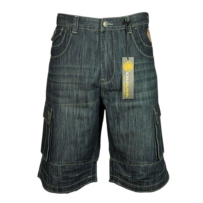 Kam Big Size Men's Cargo Combat Shorts: Regular Fit Denim Work Half Pants, Sizes 30-60