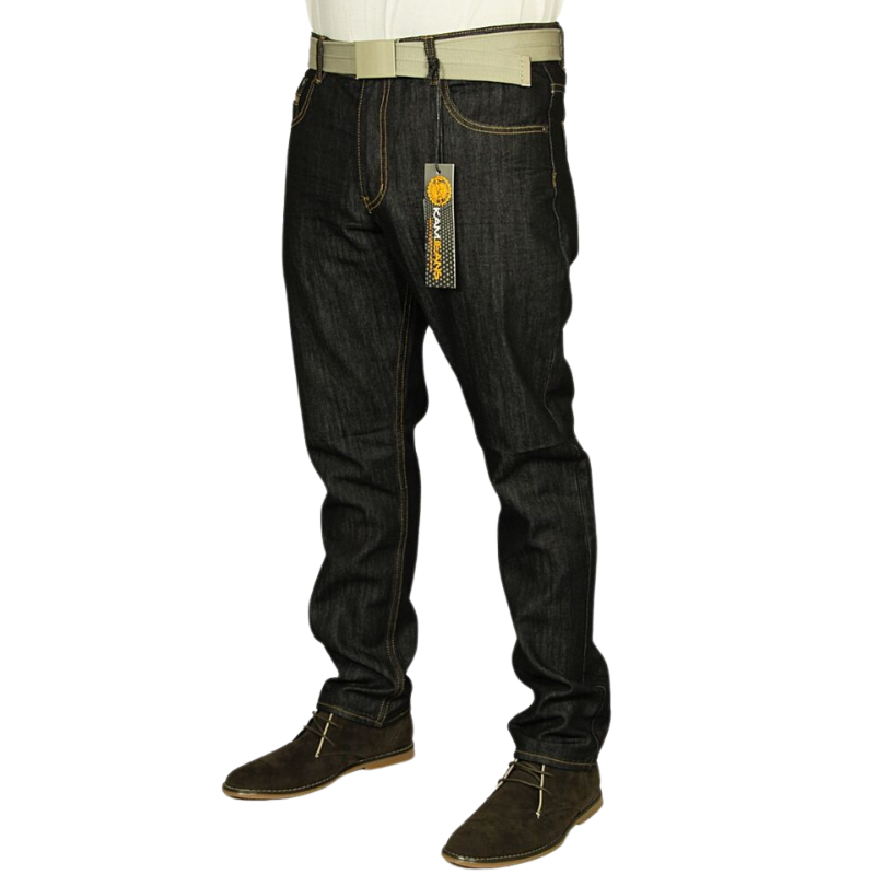Men's Kam Slim Fit Jeans Straight Leg Stretch Denim Pants, Casual Trousers Available in Sizes 30-40