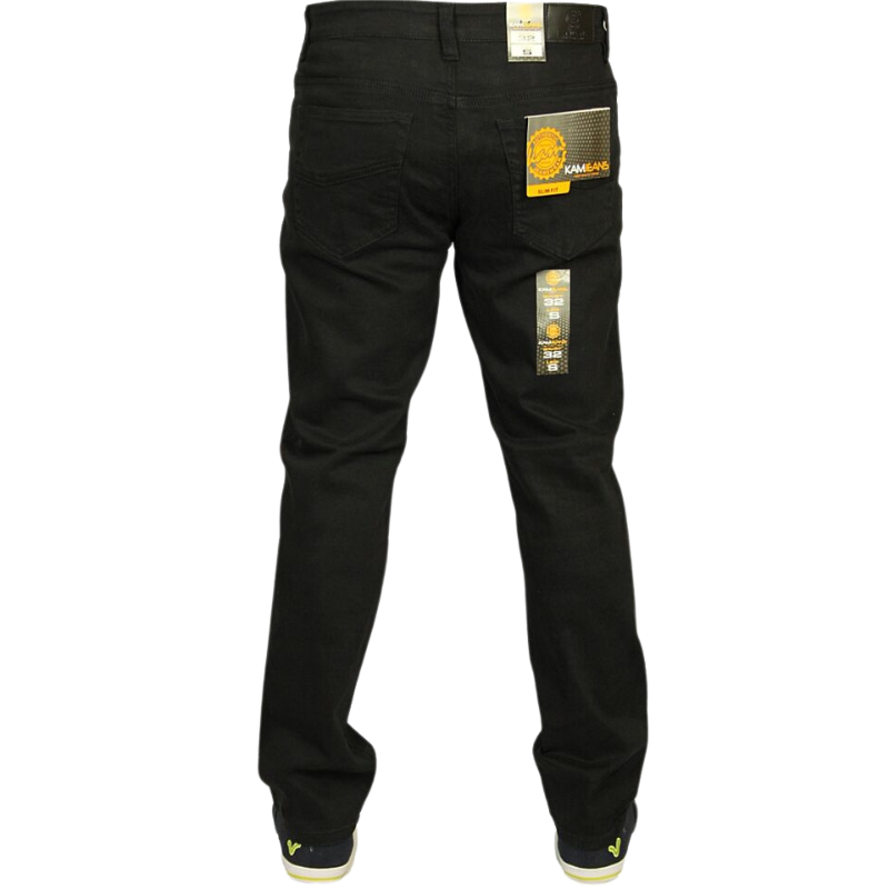 Brand New with Tags: KAM Stretch Chinos Jeans, Straight Leg, Available in 8 Colors - Black, Grey, White, Navy, Ink.