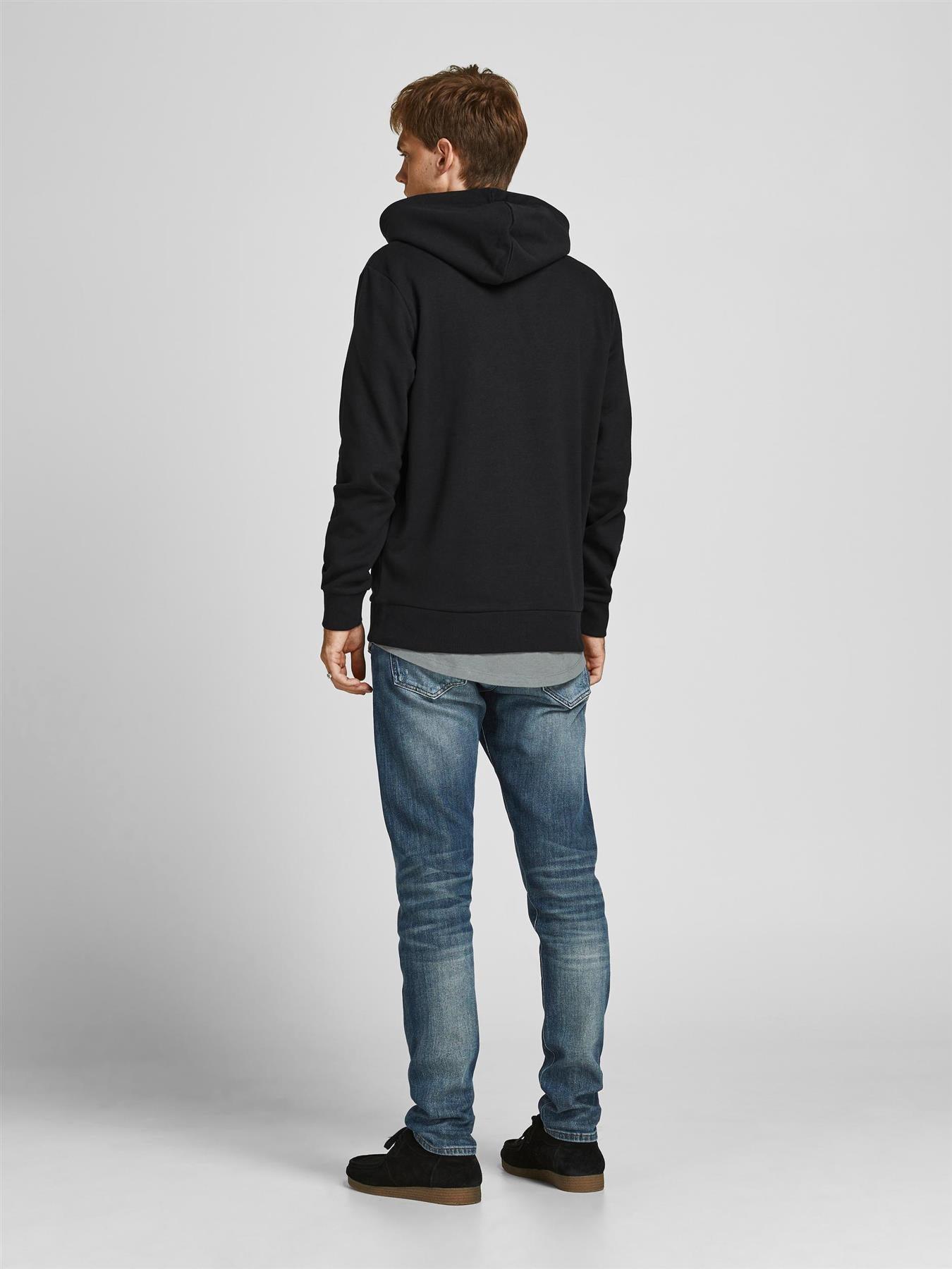 Jack & Jones Mens 'Bank' Hoody in Black