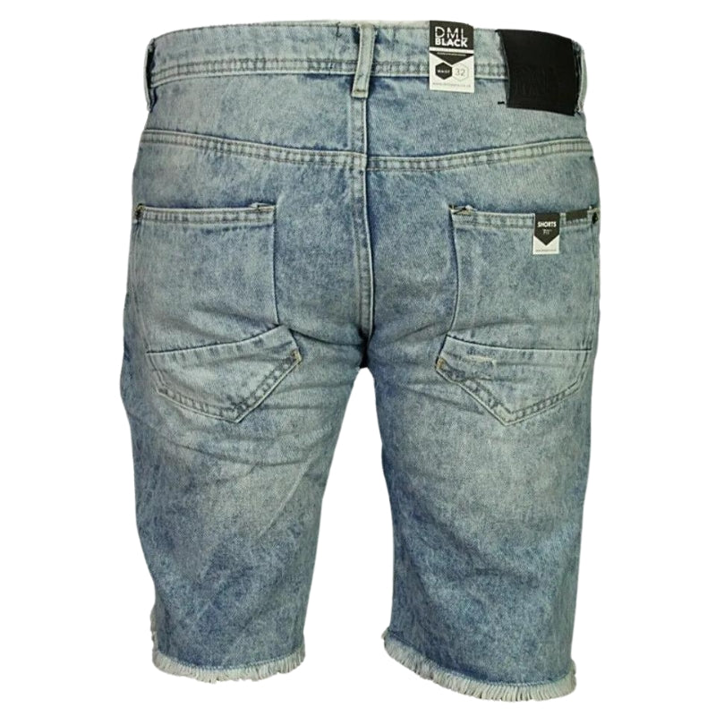 DML Men's Ripped Denim Shorts Size 28-38, Stretchable, Casual Summer Jean Shorts.