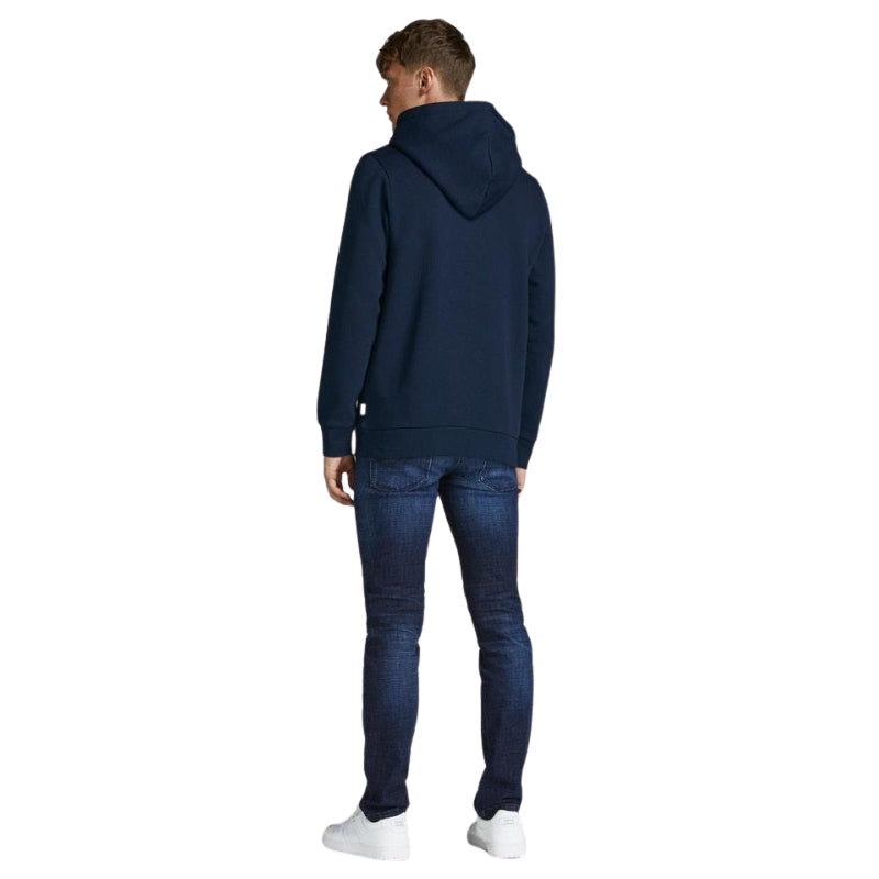 Jack & Jones Men's Sweat Hoodies Pullover Long Sleeve Sweatshirt with Logo Design