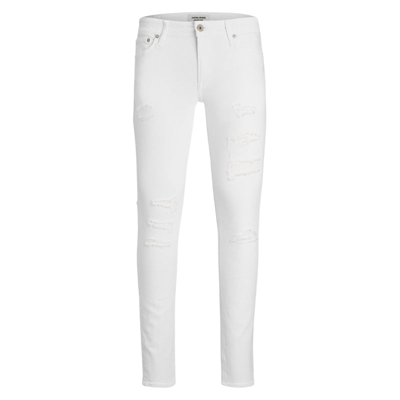 Jack & Jones Liam Men's Skinny Fit Jeans with Ripped Details, Available in Waist Sizes 27W to 36W