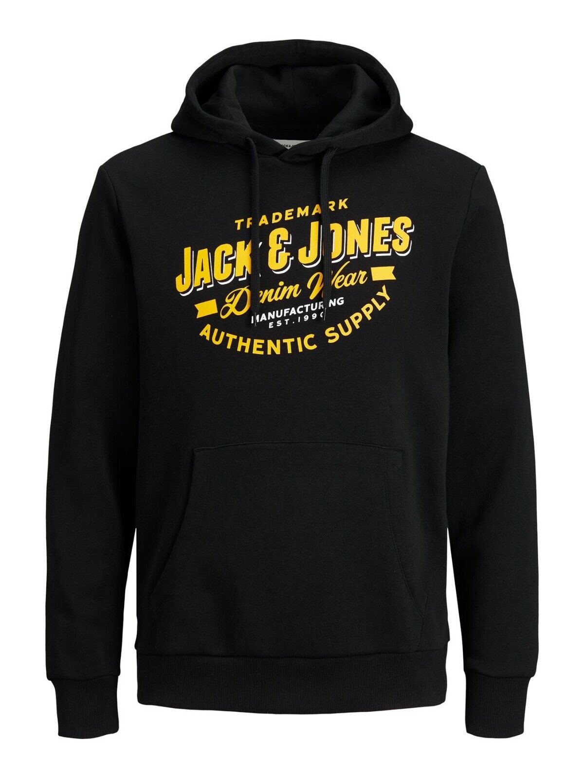 Mens Hoodie Jack & Jones Branded Logo Hooded Sweatshirt Pullover Top XS-3XL