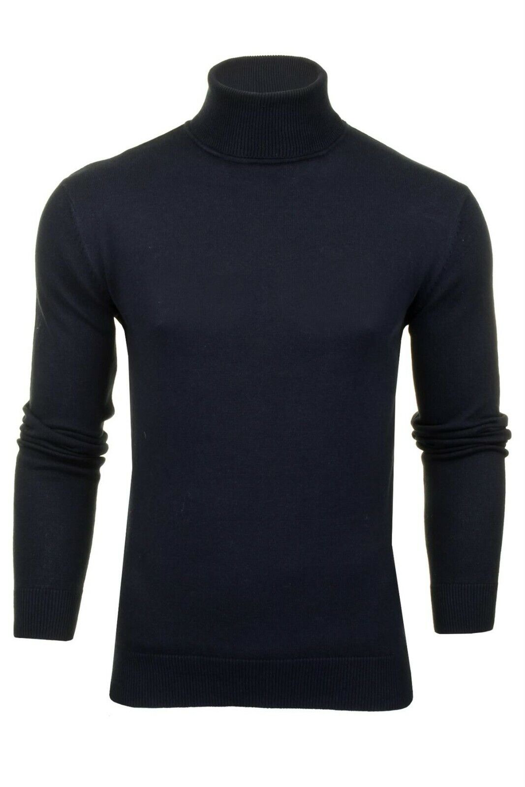 Mens Turtle Neck Jumper by Brave Soul Knitted Long Sleeve Roll Sweater Pullover