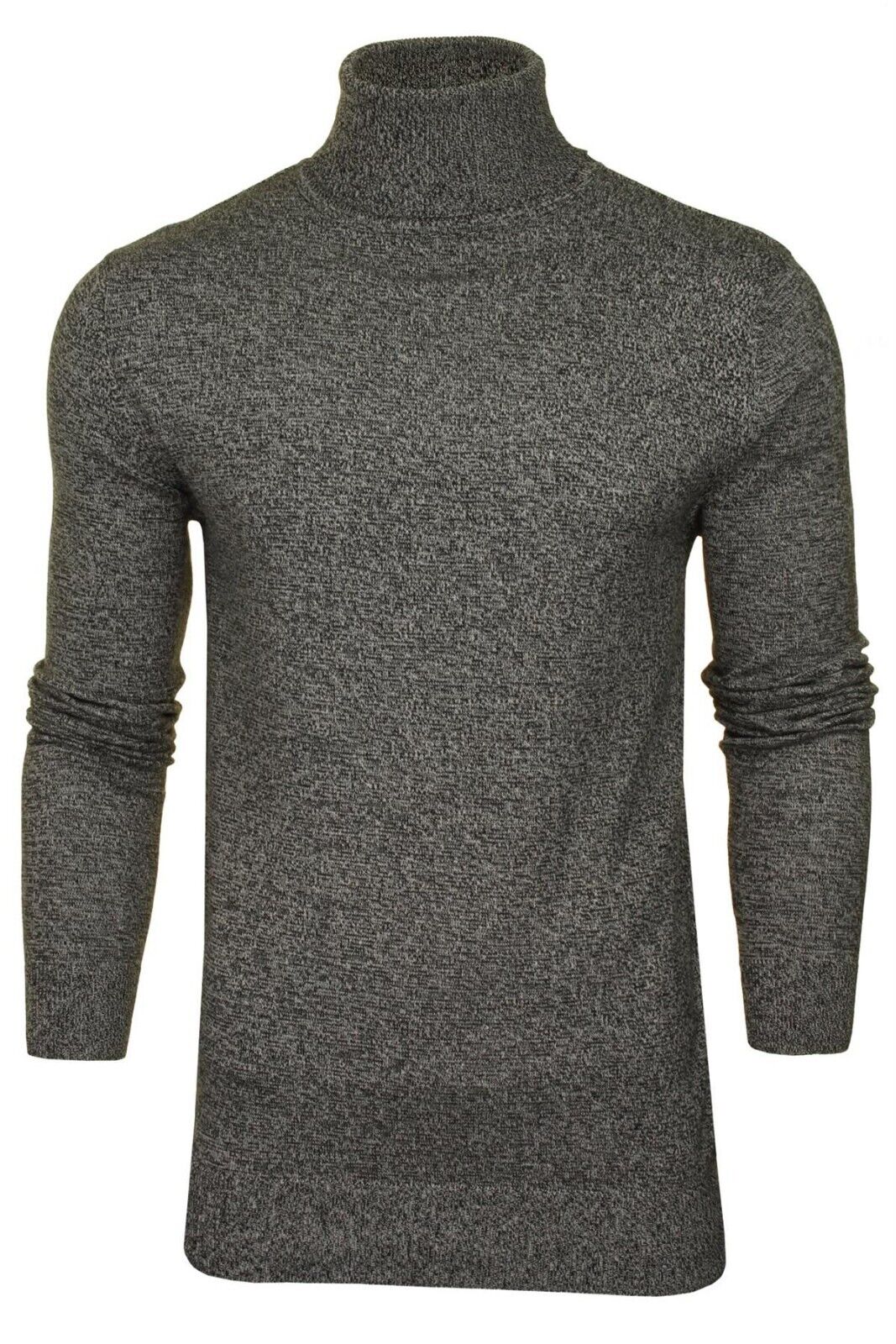 Mens Turtle Neck Jumper by Brave Soul Knitted Long Sleeve Roll Sweater Pullover