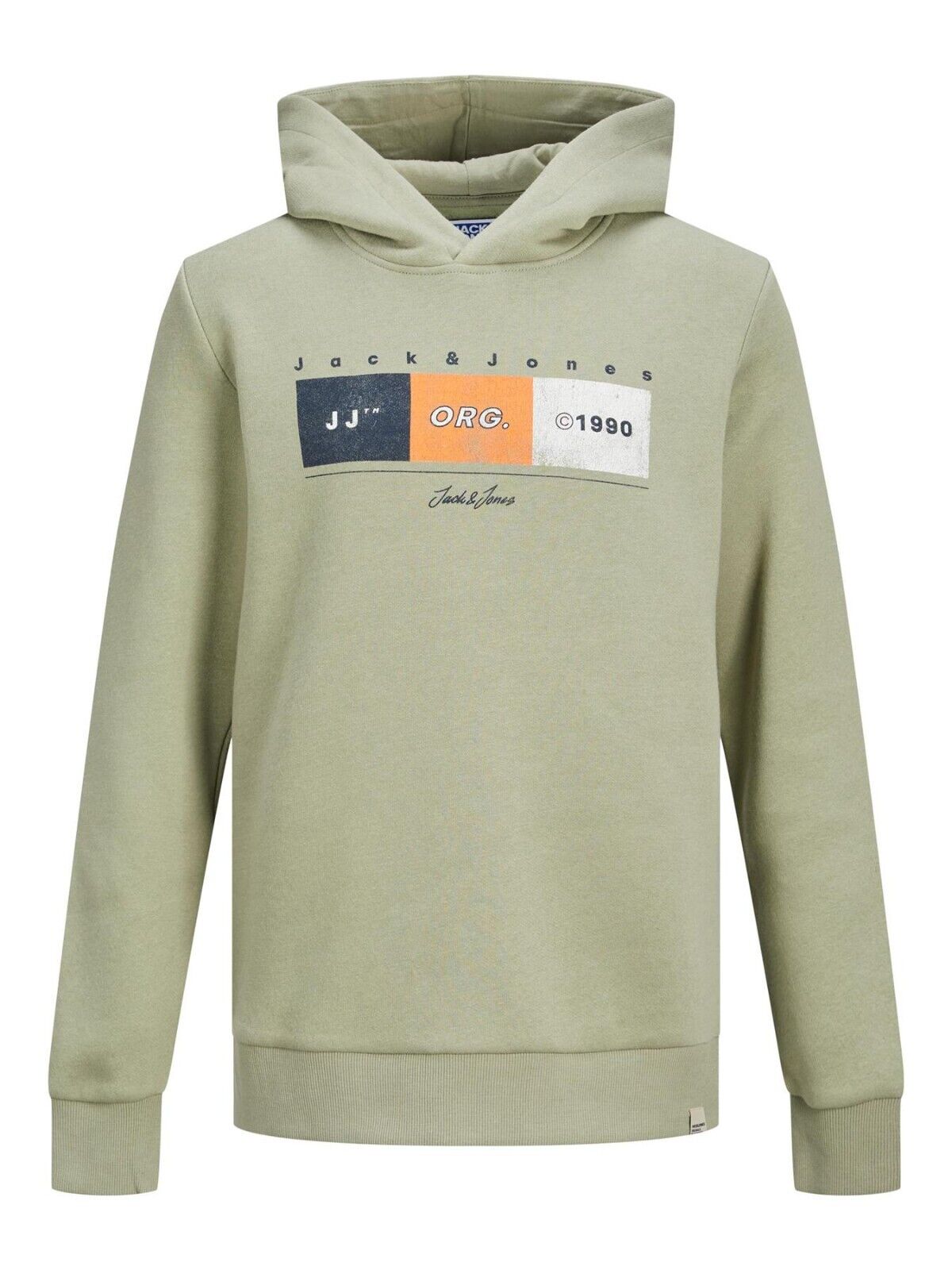 Jack & Jones Kids Boys Pullover Hoodie Logo Printed Warm Winter Hooded Sweat Top