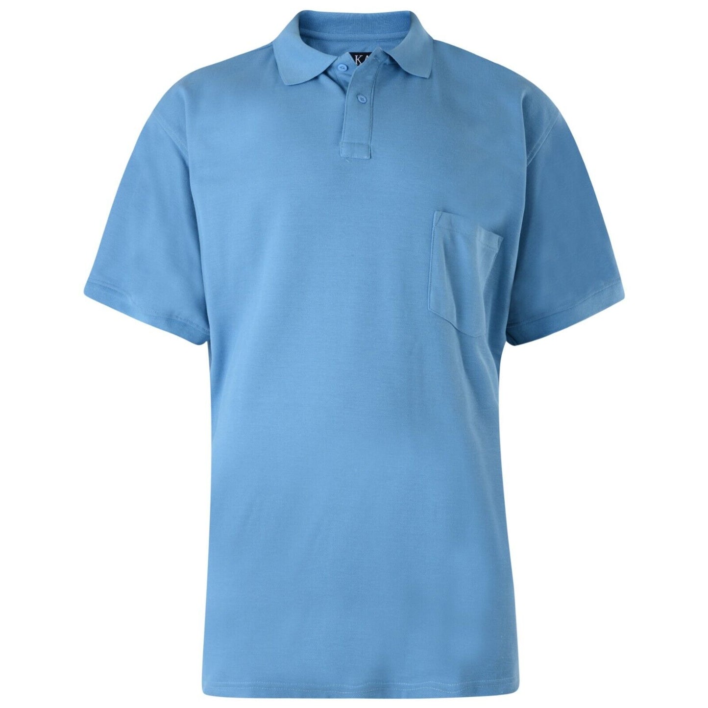 Mens Big Size Polo Shirt Soft Cotton Plain Pique T-Shirt with Pocket 2XL-8XL