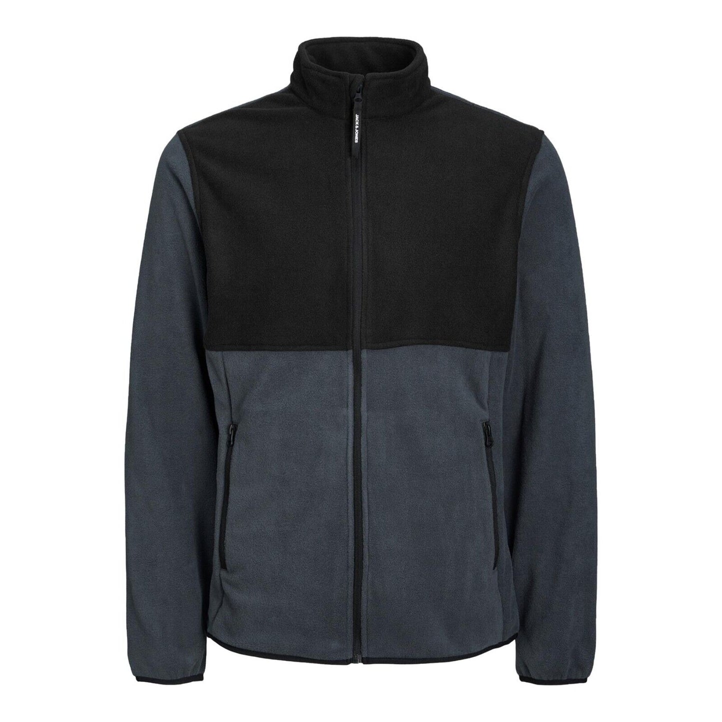 Mens Jack & Jones Fleece Jacket Long Sleeve Zip Coat With Standup Collar S-2XL