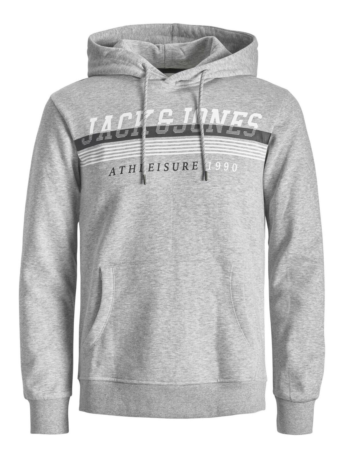 Mens Hoodie Jack & Jones Branded Logo Hooded Sweatshirt Pullover Top XS-3XL