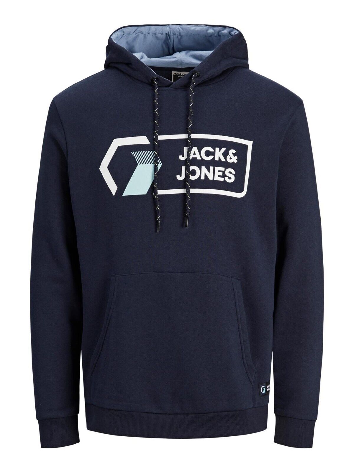 Mens Hoodie Jack & Jones Branded Logo Hooded Sweatshirt Pullover Top XS-3XL