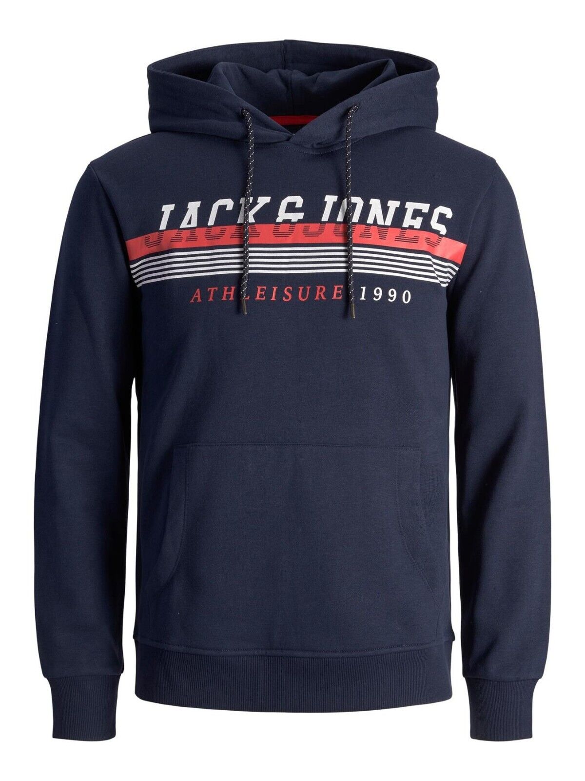 Mens Hoodie Jack & Jones Branded Logo Hooded Sweatshirt Pullover Top XS-3XL