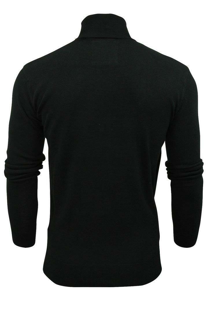 Mens Turtle Neck Jumper by Brave Soul Knitted Long Sleeve Roll Sweater Pullover