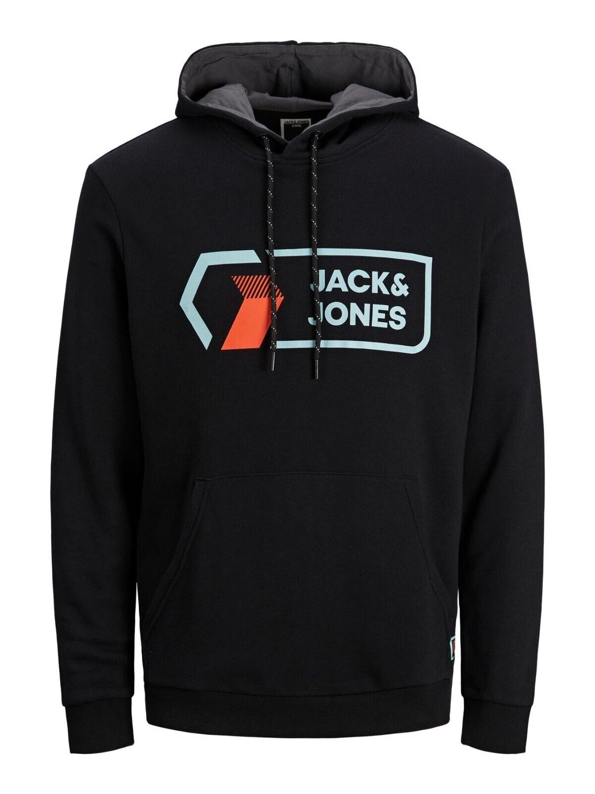 Mens Hoodie Jack & Jones Branded Logo Hooded Sweatshirt Pullover Top XS-3XL