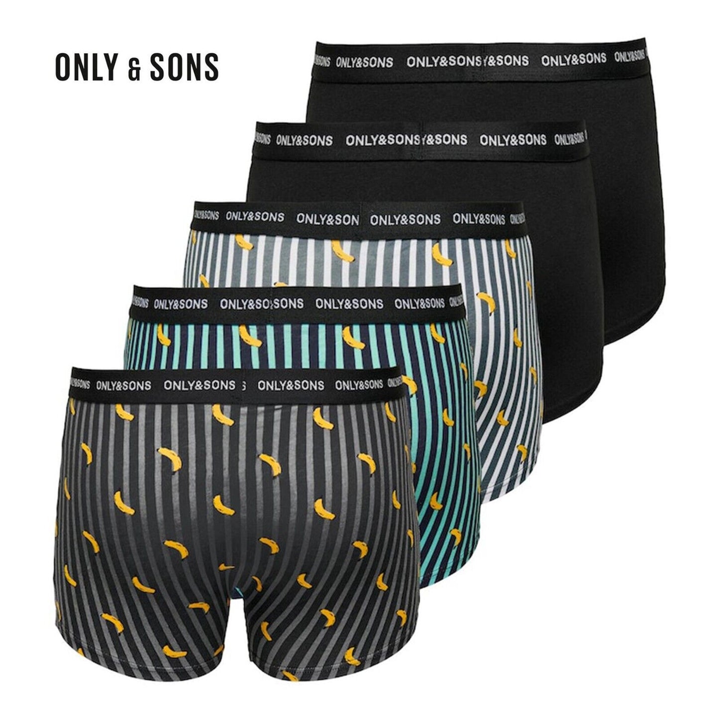 3-12 Pack Mens Boxer Shorts Only & Sons Cotton Underwear Briefs Boxers Multipack