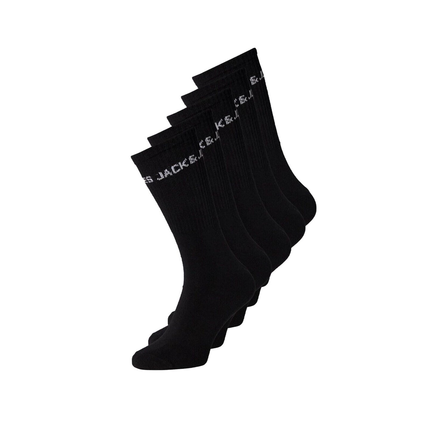 5 Pack Kids Jack Jones Socks Multipack Mid Cut Boys Breathable Casual Sport Sock
