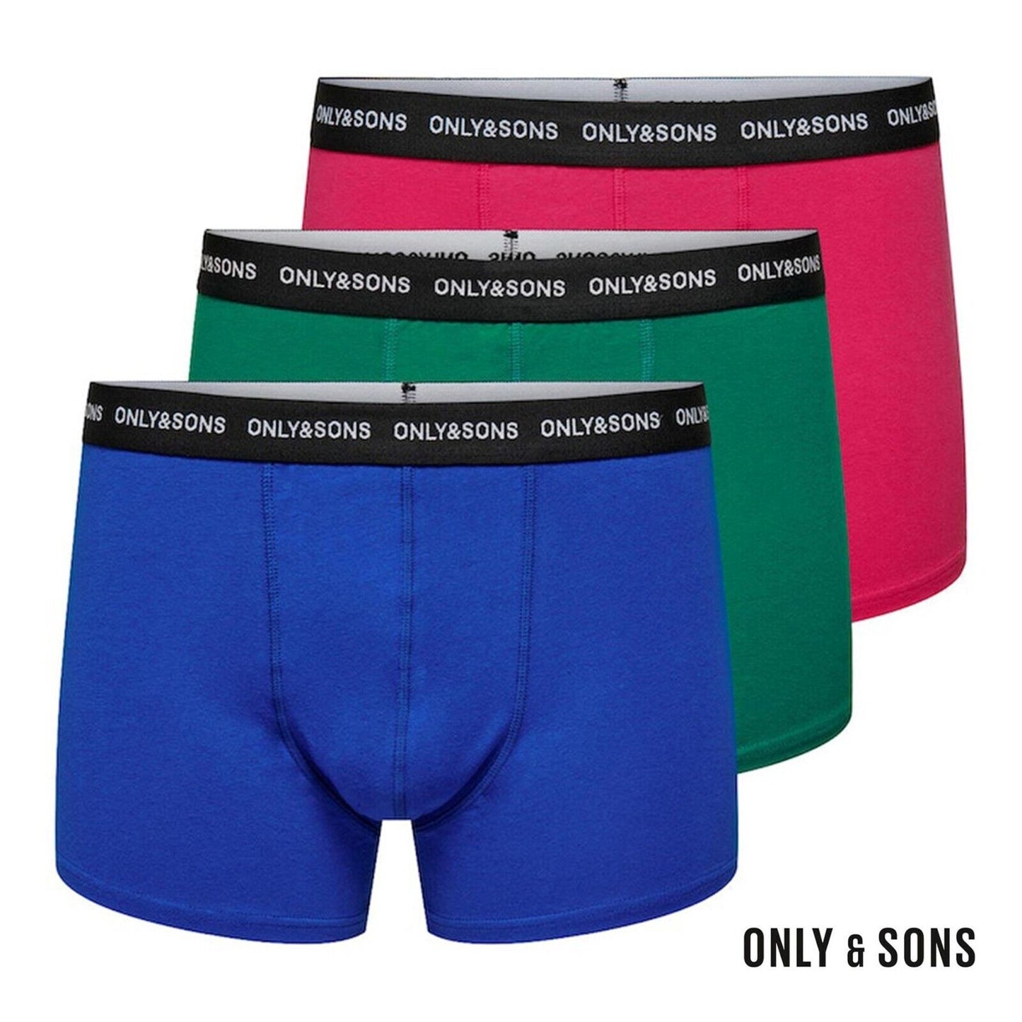 3-12 Pack Mens Boxer Shorts Only & Sons Cotton Underwear Briefs Boxers Multipack