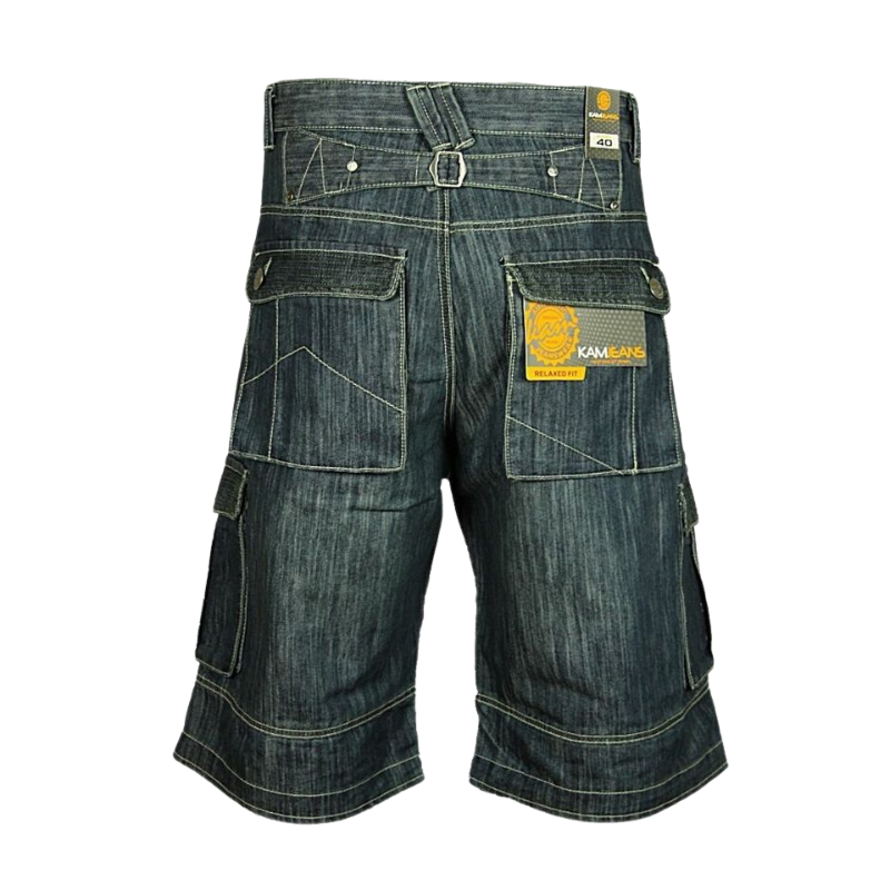 Kam Big Size Men's Cargo Combat Shorts: Regular Fit Denim Work Half Pants, Sizes 30-60