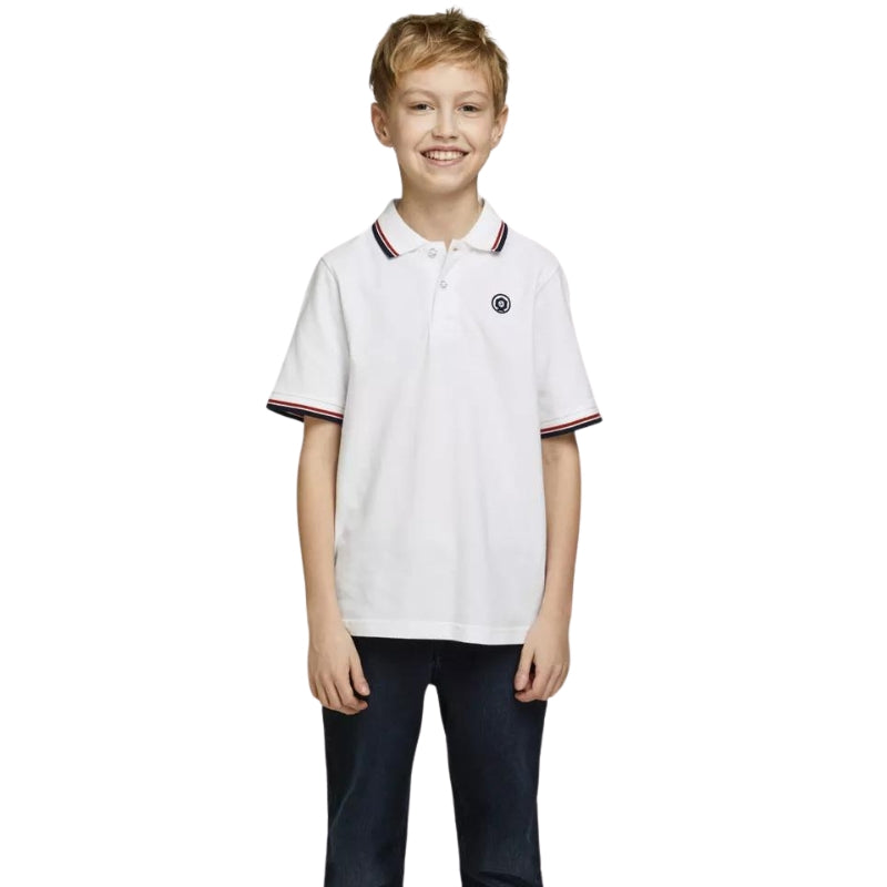 Jack & Jones Boys Pique Polo T-Shirts Short Sleeve Casual Summer Holiday Tee Tops