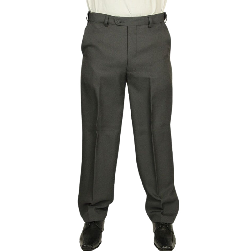 Men's New Carabou Expandaband Formal Trousers - Black, Grey, Navy, Taupe Designer Pants