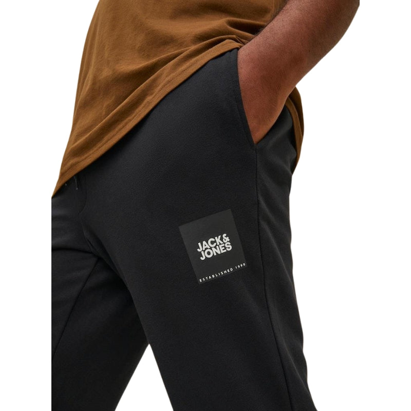 Jack & Jones Men's Big and Tall Gymwear Sweatpants: Black Joggers for Men